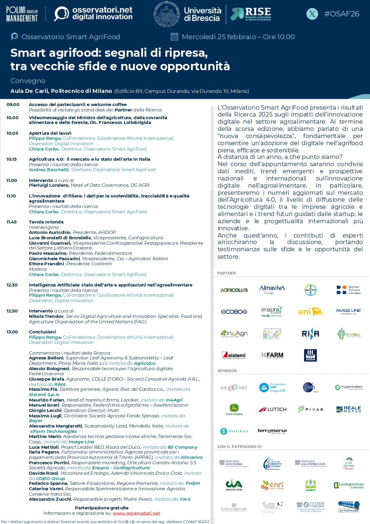 Smart agrifood: segnali di ripresa, tra vecchie sfide e nuove opportunità